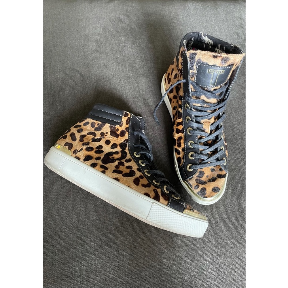 Ted Baker cheetah hair sneakers